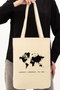 Zoozie Bags 0492 Bolso de mano de algodón color crema 35 x 40 x 8 cm